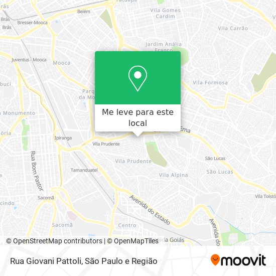 Rua Giovani Pattoli mapa