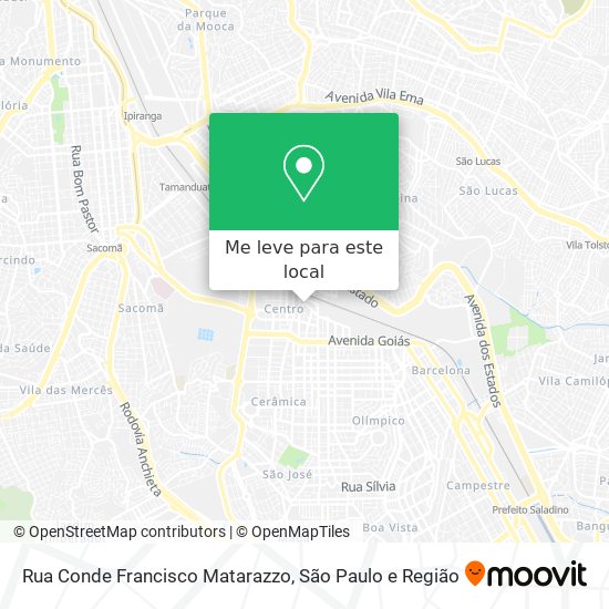 Rua Conde Francisco Matarazzo mapa