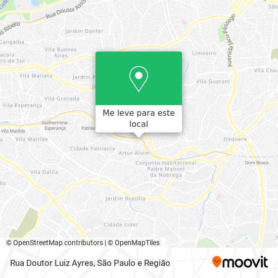 Rua Doutor Luiz Ayres mapa