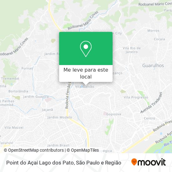 Point do Açaí Lago dos Pato mapa