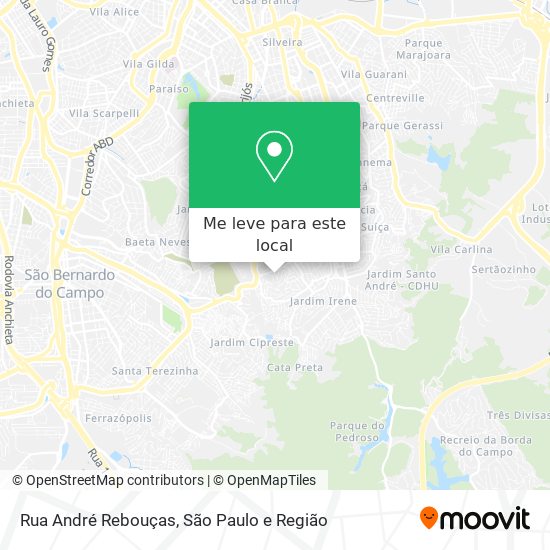 Rua André Rebouças mapa