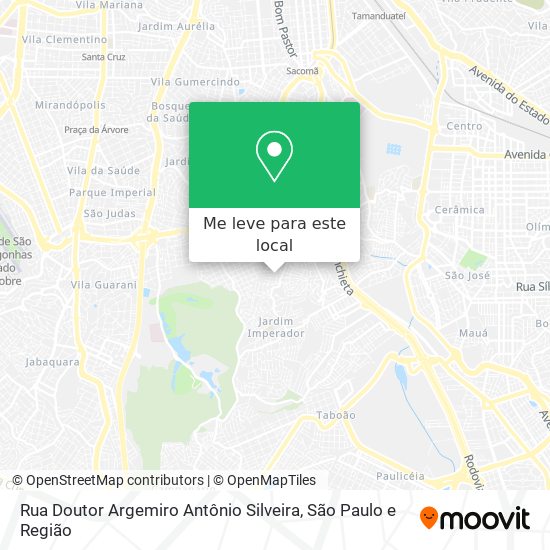 Rua Doutor Argemiro Antônio Silveira mapa