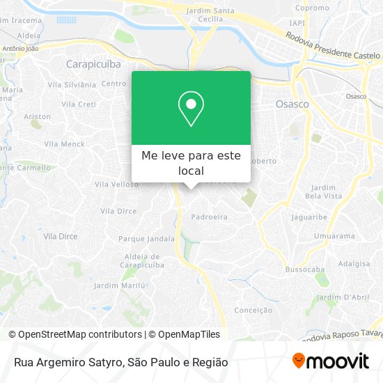 Rua Argemiro Satyro mapa