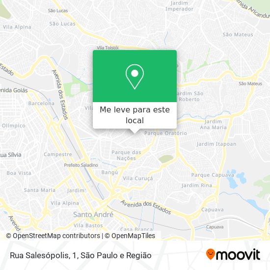 Rua Salesópolis, 1 mapa