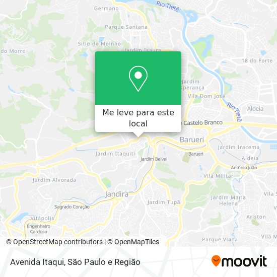 Avenida Itaqui mapa