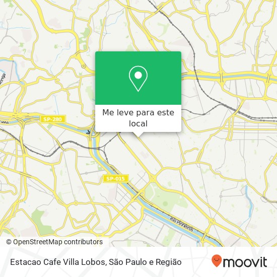 Estacao Cafe Villa Lobos mapa