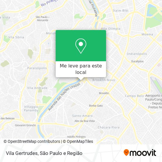 Vila Gertrudes mapa