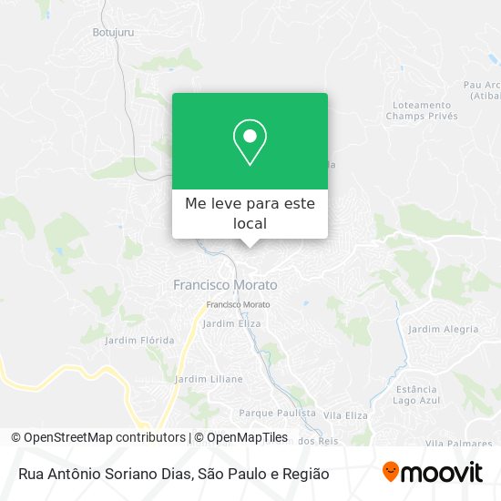 Rua Antônio Soriano Dias mapa