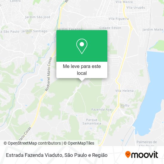 Estrada Fazenda Viaduto mapa