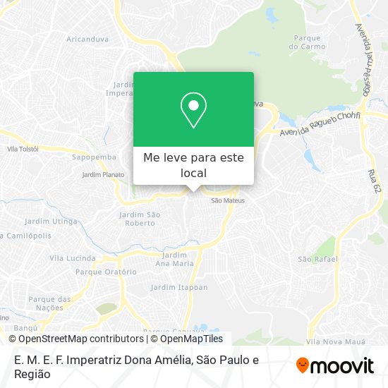 E. M. E. F. Imperatriz Dona Amélia mapa