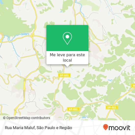 Rua Maria Maluf mapa