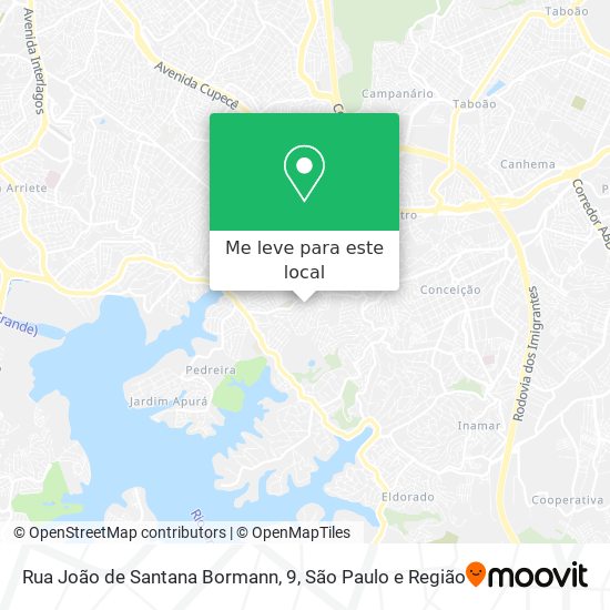 Rua João de Santana Bormann, 9 mapa