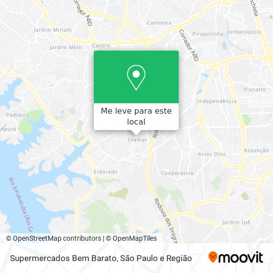 Supermercados Bem Barato mapa