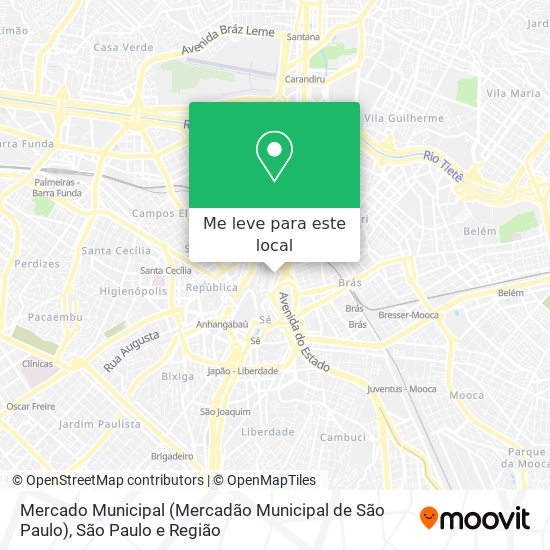 Mercado Municipal (Mercadão Municipal de São Paulo) mapa