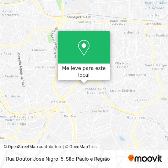 Rua Doutor José Nigro, 5 mapa