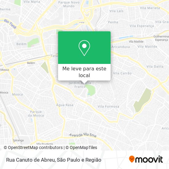 Rua Canuto de Abreu mapa