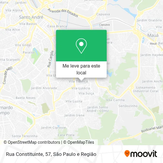Rua Constituinte, 57 mapa
