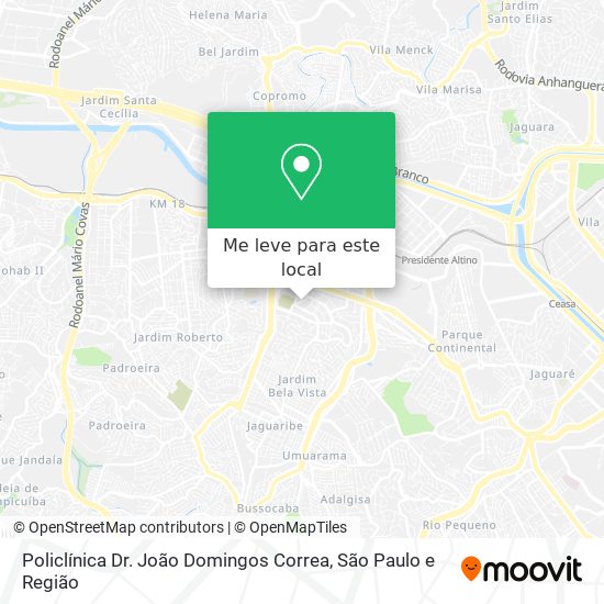 Policlínica Dr. João Domingos Correa mapa