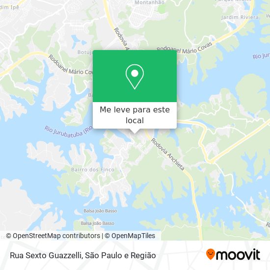 Rua Sexto Guazzelli mapa
