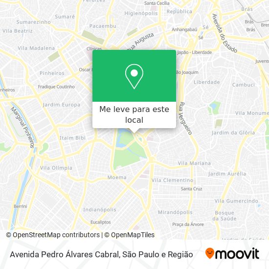 Avenida Pedro Álvares Cabral mapa