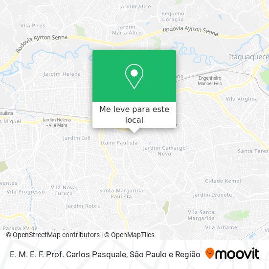 E. M. E. F. Prof. Carlos Pasquale mapa