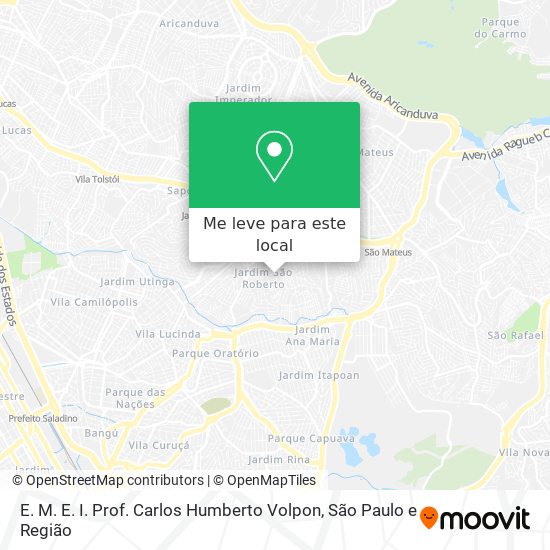 E. M. E. I. Prof. Carlos Humberto Volpon mapa