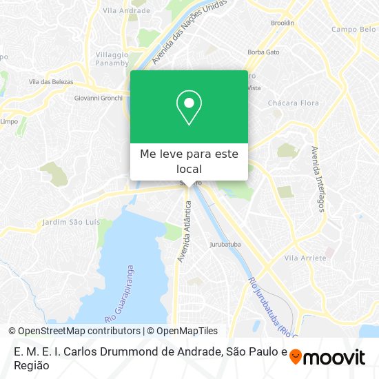 E. M. E. I. Carlos Drummond de Andrade mapa