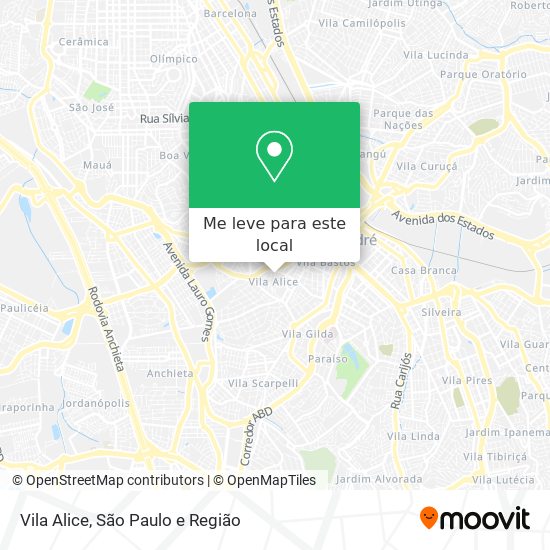 Vila Alice mapa