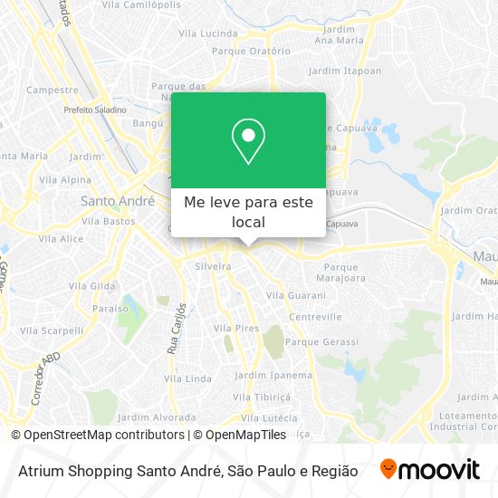 Atrium Shopping Santo André mapa