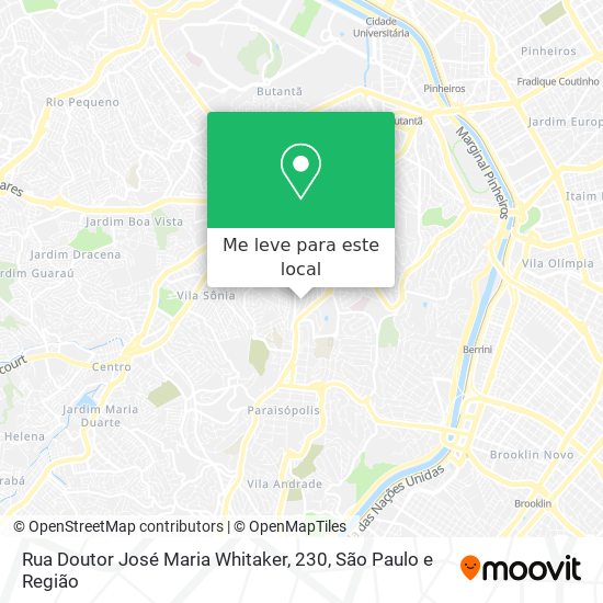 Rua Doutor José Maria Whitaker, 230 mapa