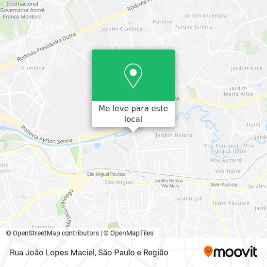 Rua João Lopes Maciel mapa