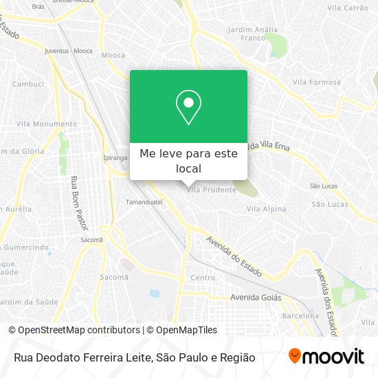 Rua Deodato Ferreira Leite mapa