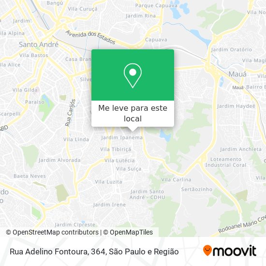 Rua Adelino Fontoura, 364 mapa