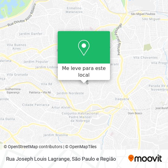 Rua Joseph Louis Lagrange mapa