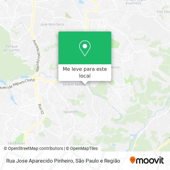 Rua Jose Aparecido Pinheiro mapa