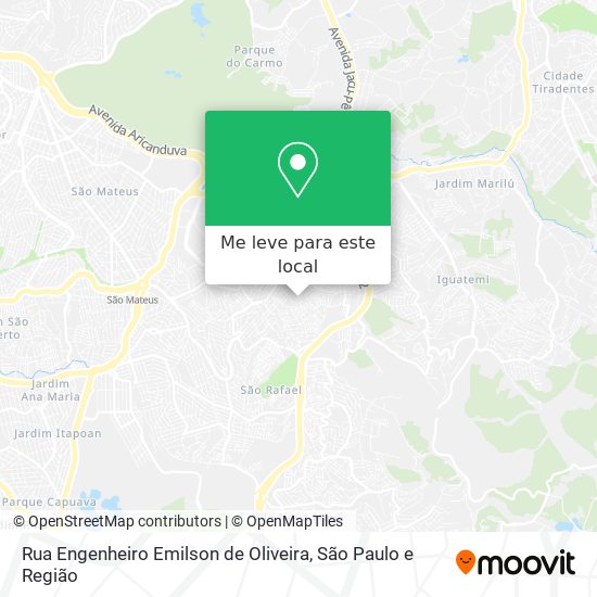 Rua Engenheiro Emilson de Oliveira mapa