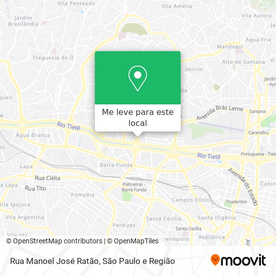 Rua Manoel José Ratão mapa