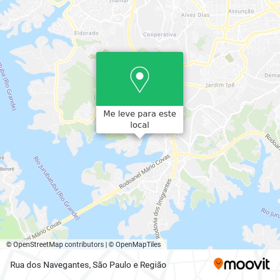 Rua dos Navegantes mapa