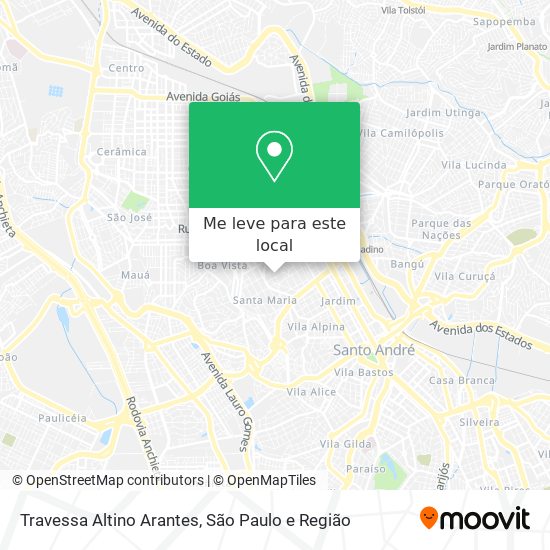 Travessa Altino Arantes mapa