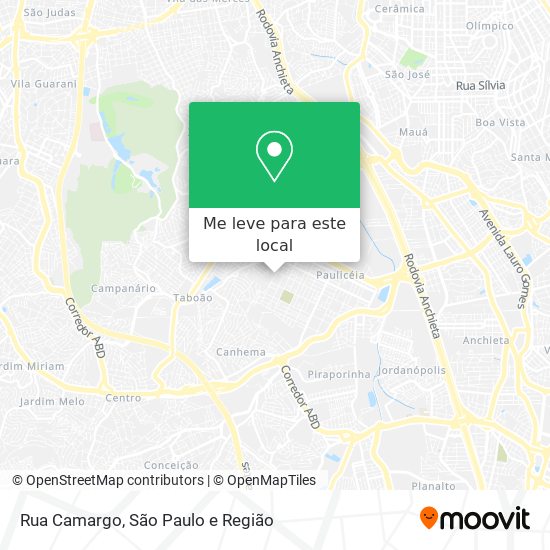 Rua Camargo mapa