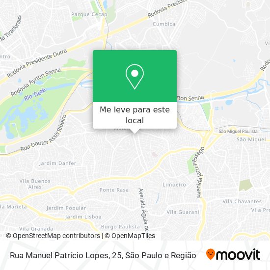 Rua Manuel Patrício Lopes, 25 mapa