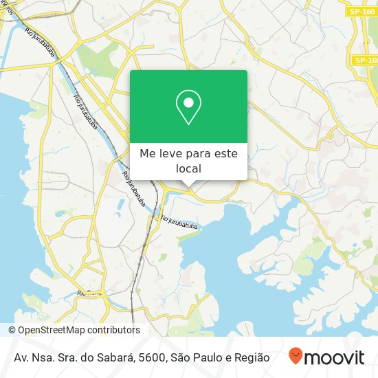 Av. Nsa. Sra. do Sabará, 5600 mapa