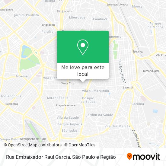 Rua Embaixador Raul Garcia mapa