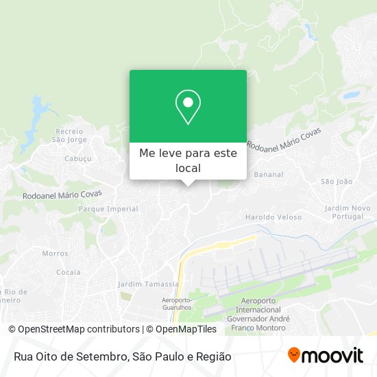 Rua Oito de Setembro mapa
