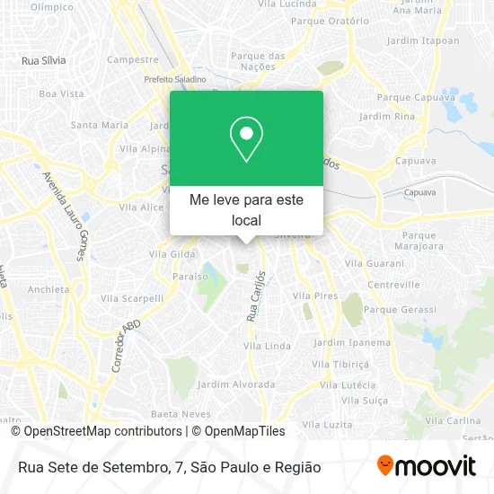 Rua Sete de Setembro, 7 mapa