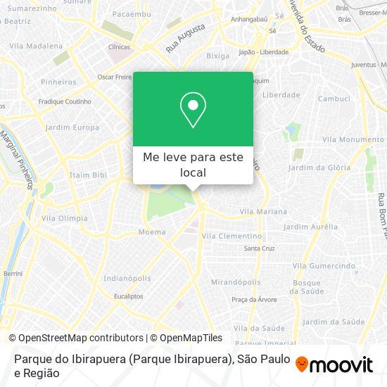 Parque do Ibirapuera (Parque Ibirapuera) mapa