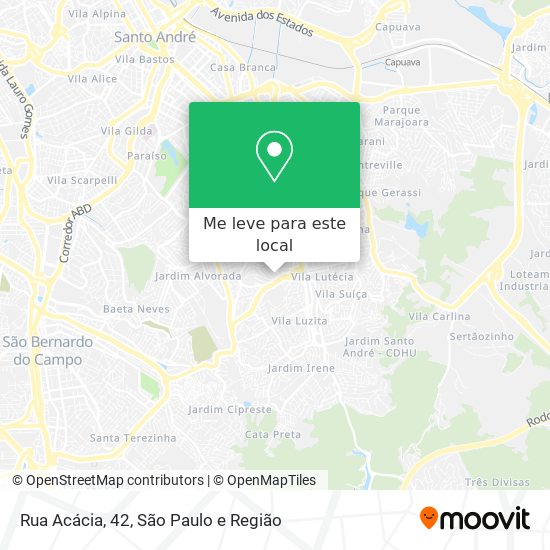 Rua Acácia, 42 mapa