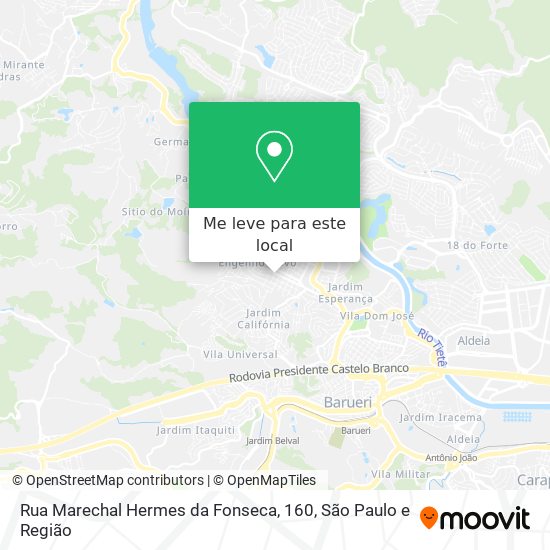 Rua Marechal Hermes da Fonseca, 160 mapa