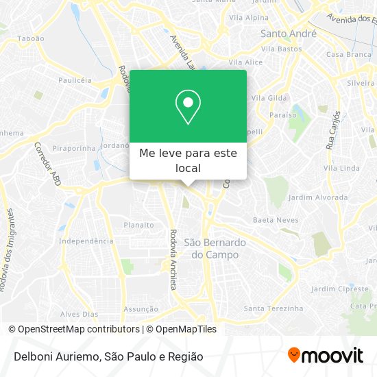 Delboni Auriemo mapa