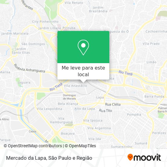 Mercado da Lapa mapa